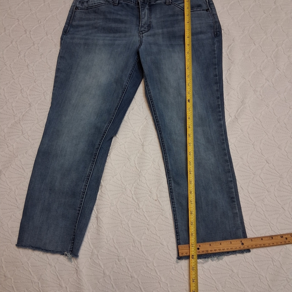 Democracy Cropped Blue Jeans Size 8p - Picture 13 of 16